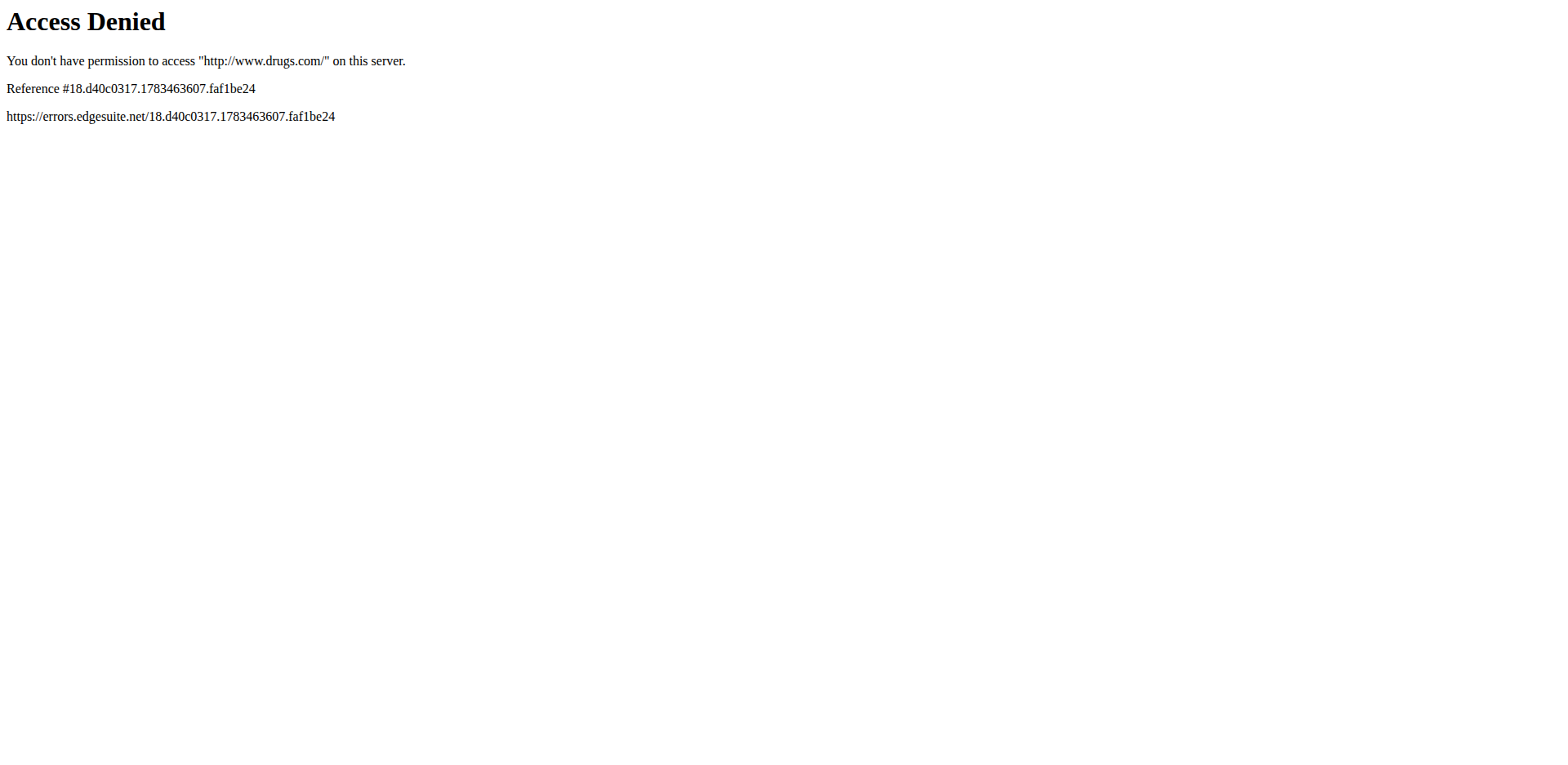 Selenium screenshot showing a bot protection page instead of the requested page