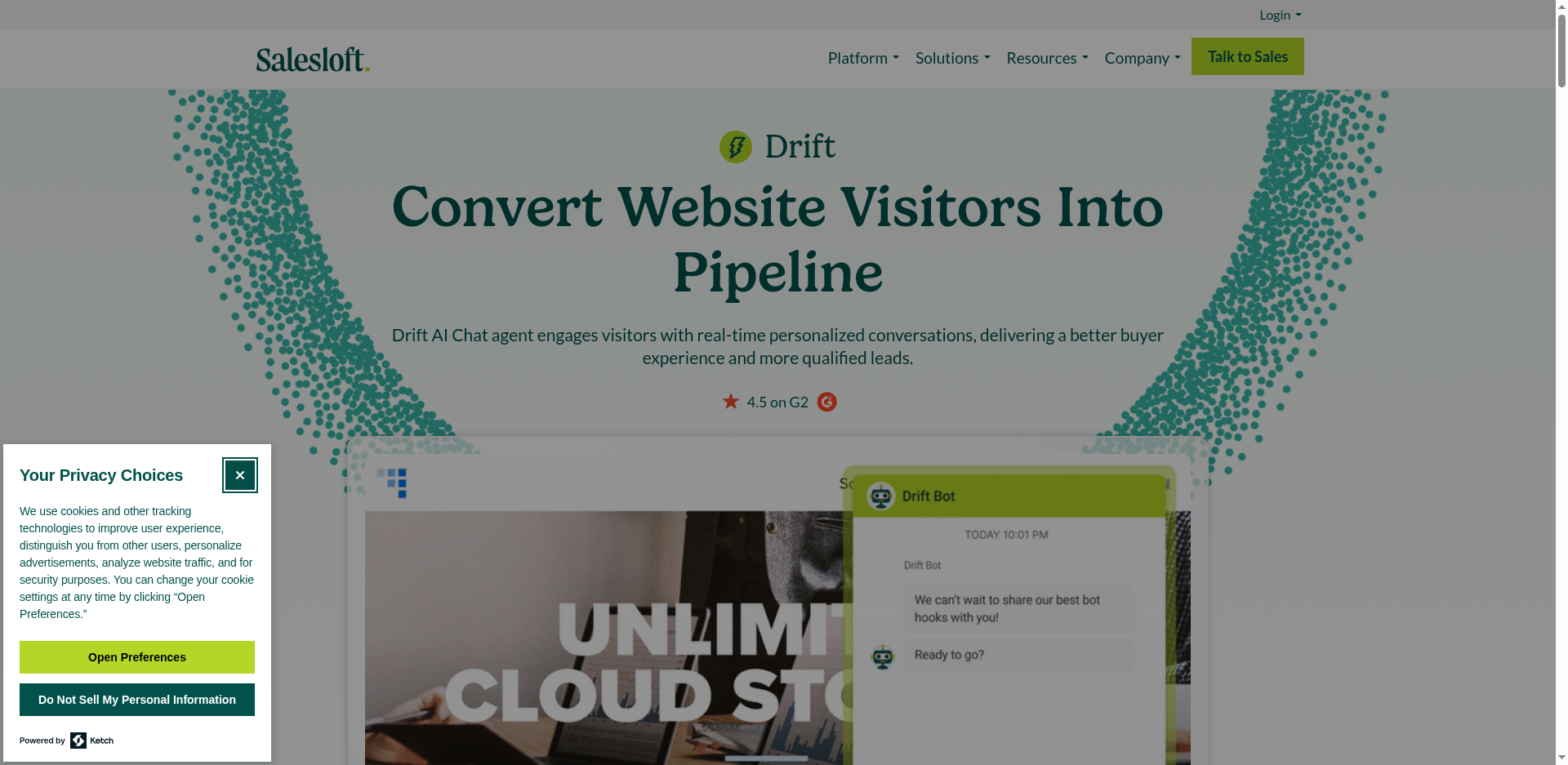 Selenium screenshot showing a cookie banner still visible on the page